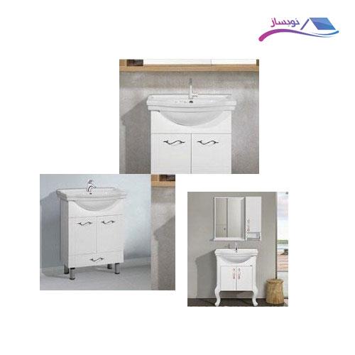 روشویی کابینتی برسام کابین مدل نانسی دیواری